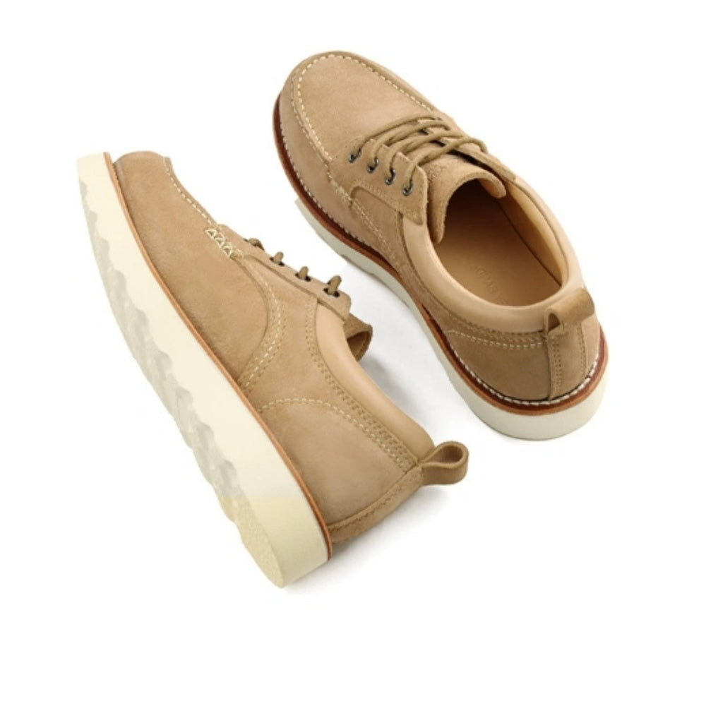 WL New men's shoes - comfortable, versatile, low-top, casual British style shoes, genuine leather, thick sole