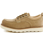 WL New men's shoes - comfortable, versatile, low-top, casual British style shoes, genuine leather, thick sole