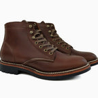 WL New genuine leather work boots for men, classic and retro style, comfortable and high-top design