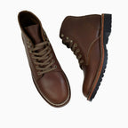 WL New genuine leather work boots for men, classic and retro style, comfortable and high-top design