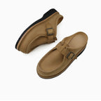 WL Outerwear stylish thick-soled top-grain smooth leather casual half-trousers Mary Jane shoes