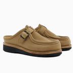 WL Outerwear stylish thick-soled top-grain smooth leather casual half-trousers Mary Jane shoes