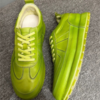 Men's leather sports shoes - fashionable low-top casual sneakers - comfortable men's shoes