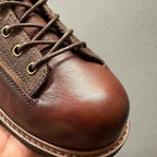 Leather Vintage Style Men's Boots - High-Quality Ankle Leather Boots - Luxurious Handmade Leather Boots