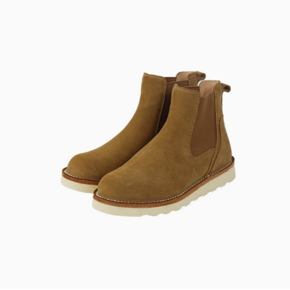 WL Leather Chelsea men's boots, cowhide short boots, light brown American retro work boots