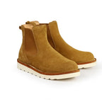 WL Leather Chelsea men's boots, cowhide short boots, light brown American retro work boots