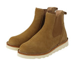 WL Leather Chelsea men's boots, cowhide short boots, light brown American retro work boots