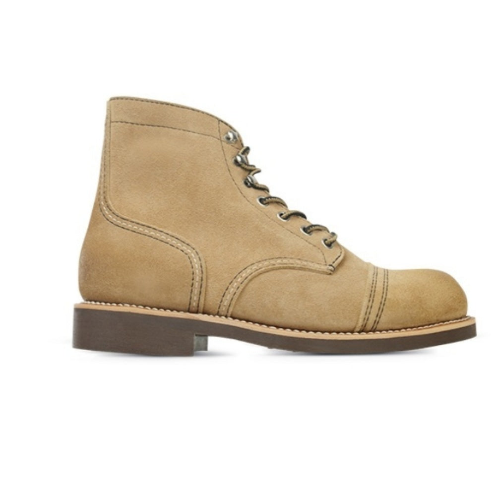 WL New suede leather Goodyear welt genuine cowhide all-purpose high-top boots