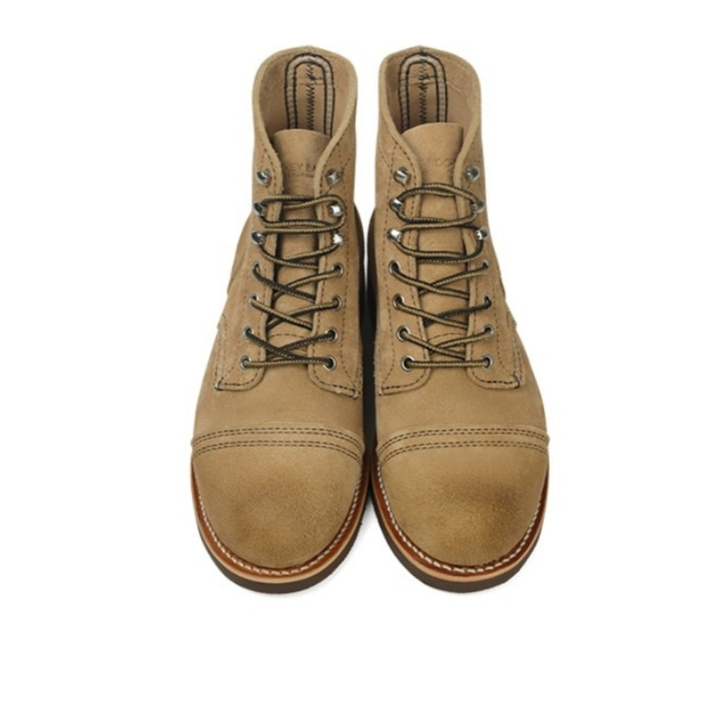 WL New suede leather Goodyear welt genuine cowhide all-purpose high-top boots