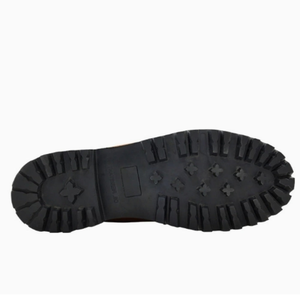 WL New product - Goodyear rubber-soled brown top-grain cowhide hiking boots for outdoor trekking