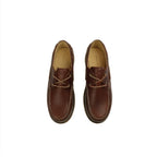 WL classic retro boat-shaped shoes, low-heeled outdoor shoes designed for men, leather style shoes