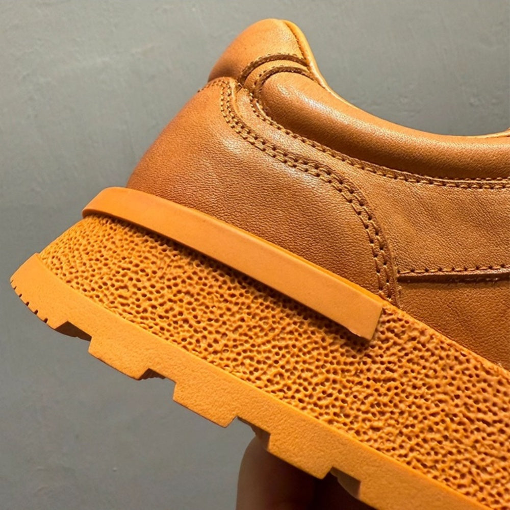 Men's leather shoes - Durable sports shoes - Men's fashionable low-top casual shoes - Height-boosting shoes