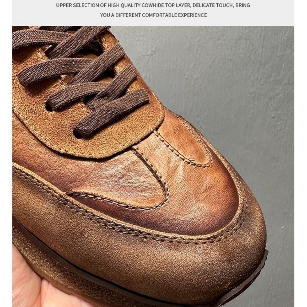 High-top sports shoes with a platform design, featuring a casual, fashionable and retro style.