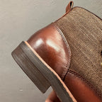 Leather Vintage Style Men's Boots - High-Quality Ankle Leather Boots - Luxurious Handmade Leather Boots