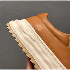 Men's handmade leather shoes, classic casual walking shoes, outdoor sports shoes, casual sports shoes