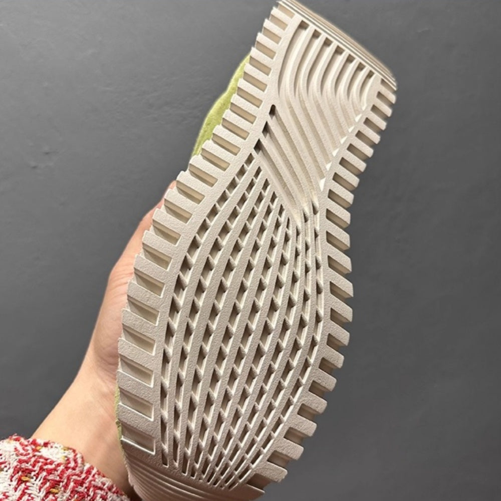 Men's casual sports shoes, thick-soled walking shoes, fashionable genuine leather sports shoes