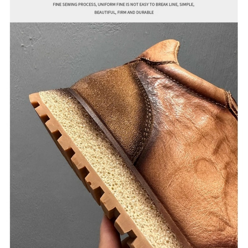 High-top sports shoes with a platform design, featuring a casual, fashionable and retro style.