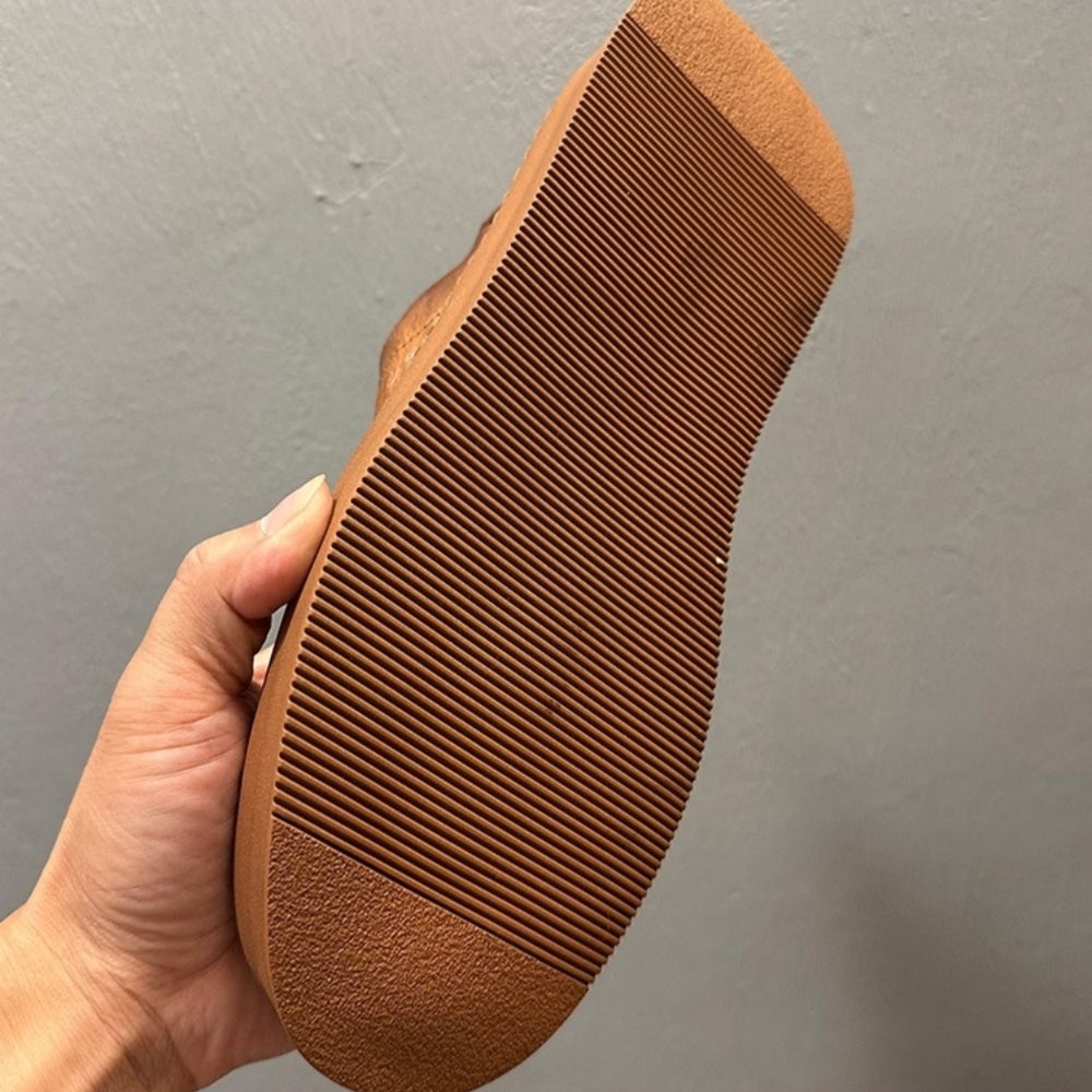 Retro soft leather men's shoes - fashionable casual shoes - men's lace-up breathable shoes