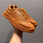 Men's leather shoes - Durable sports shoes - Men's fashionable low-top casual shoes - Height-boosting shoes