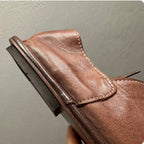 Men's handcrafted casual leather shoes - Soft leather, adjustable laces to ensure breathability