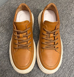 Men's handmade leather shoes, classic casual walking shoes, outdoor sports shoes, casual sports shoes