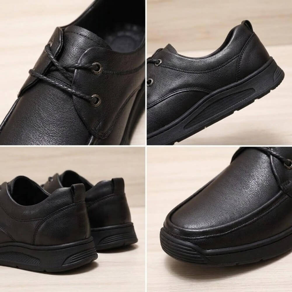 QHCCID | Handcrafted Vintage Leather Men's Shoes (Thick Sole)