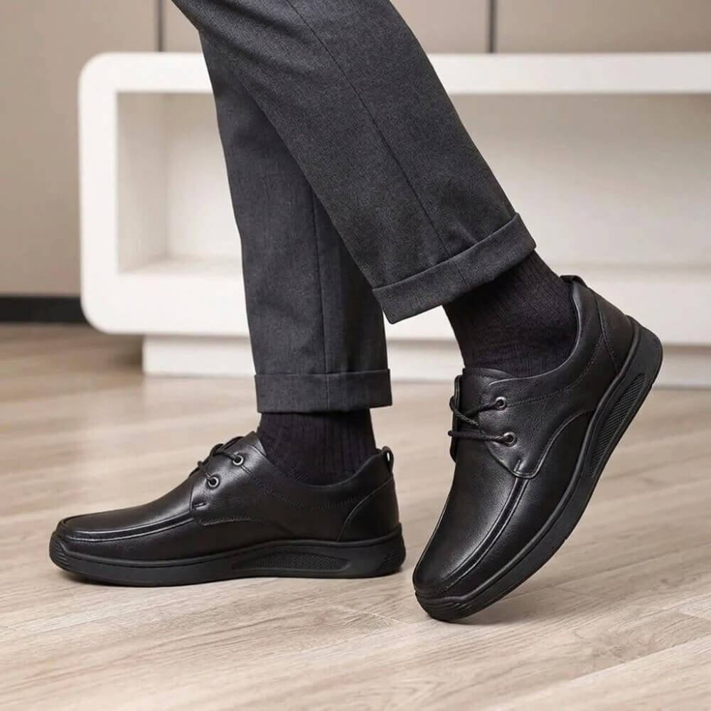 QHCCID | Handcrafted Vintage Leather Men's Shoes (Thick Sole)
