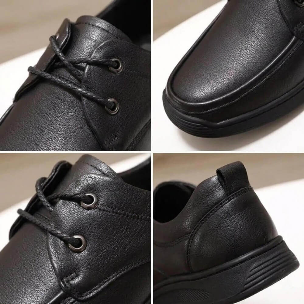 QHCCID | Handcrafted Vintage Leather Men's Shoes (Thick Sole)