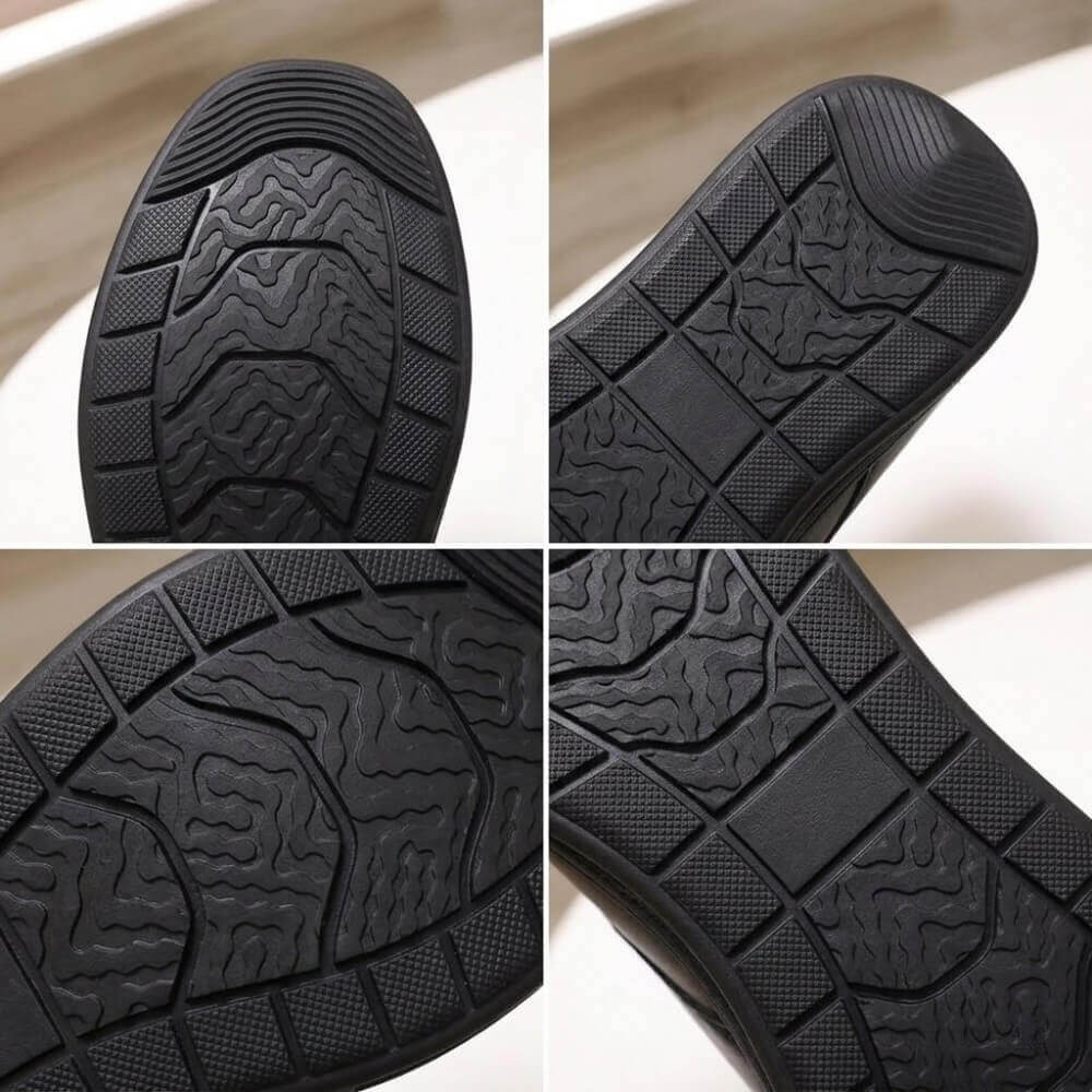 QHCCID | Handcrafted Vintage Leather Men's Shoes (Thick Sole)