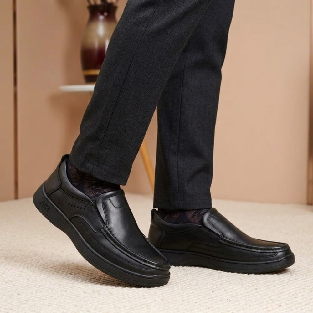 QHCCID | Genuine Leather Slip-On (Business Casual)
