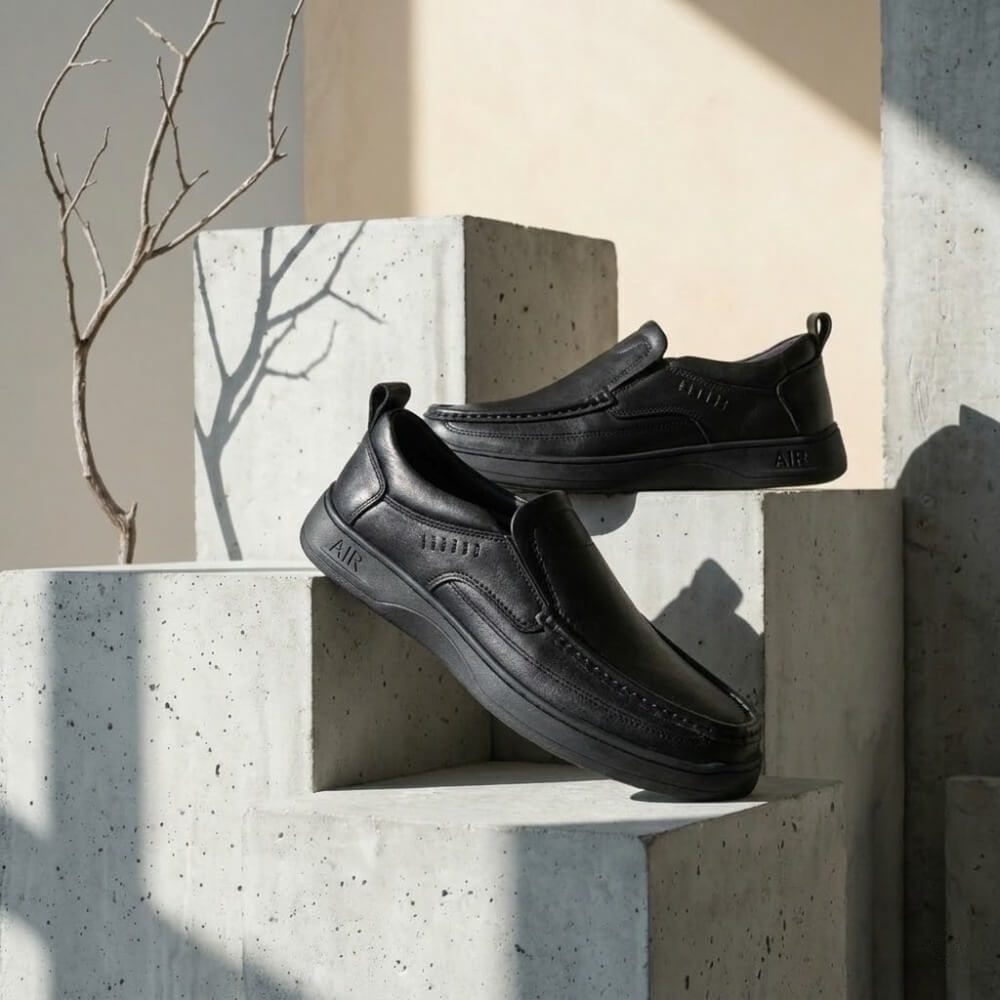 QHCCID | Genuine Leather Slip-On (Business Casual)