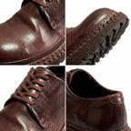 QHCCID | Handcrafted Vintage Horsehide Derby Shoes