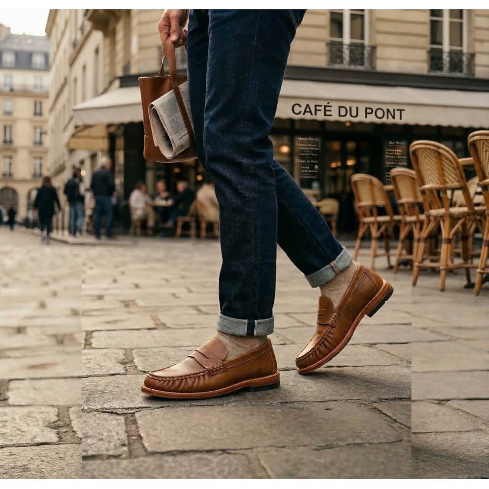 QHCCID | Handmade vintage leather shoes (business style)