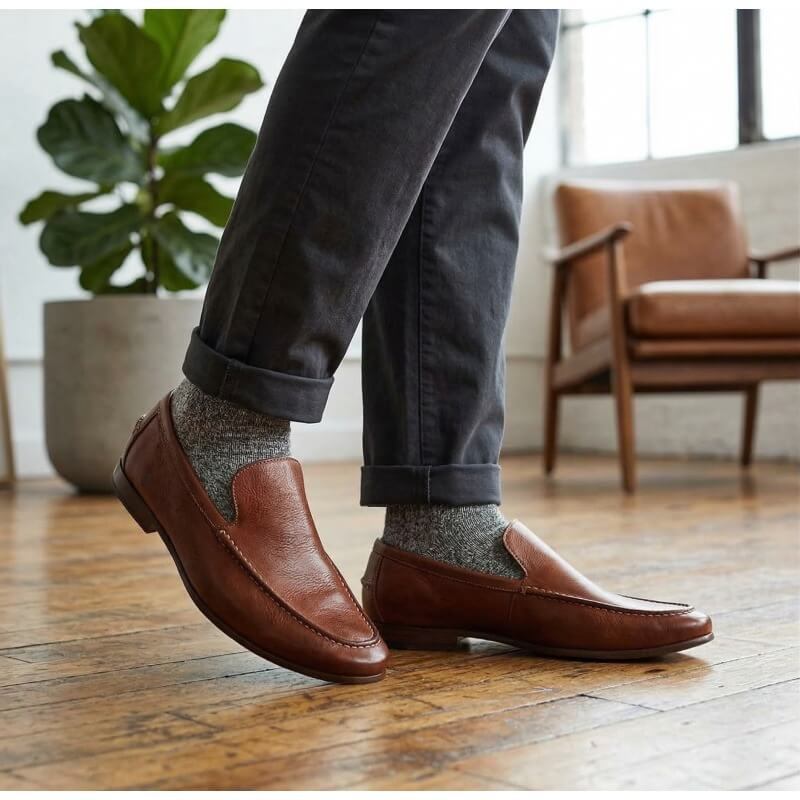 QHCCID | Handmade leather flat shoes (casual style)