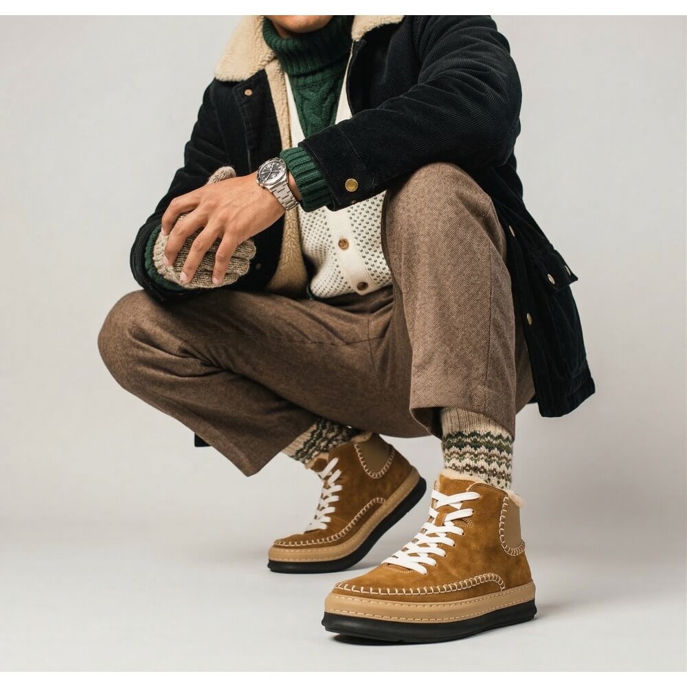 QHCCID | Insulated High-top Casual Shoes