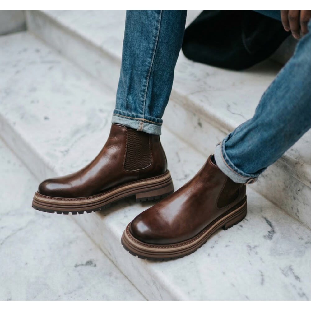 QHCCID | Workwear Thick-soled High-top Boots