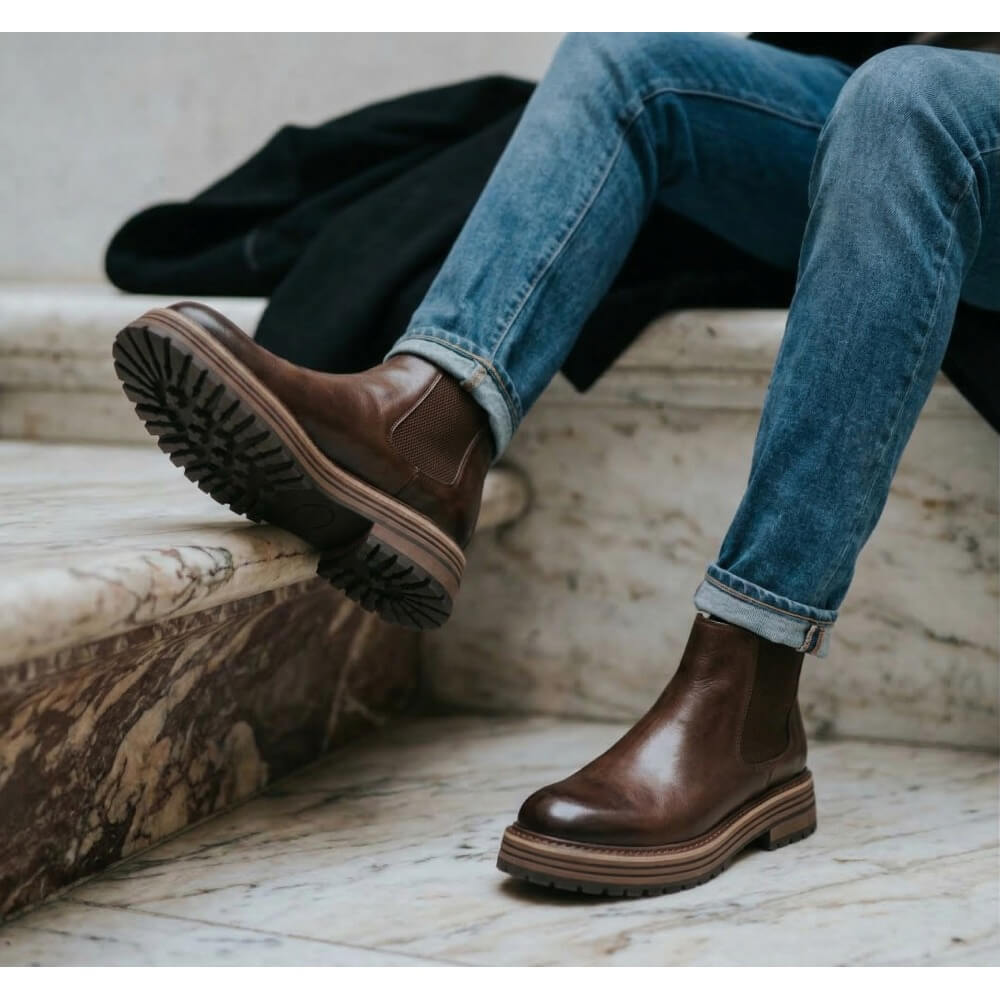 QHCCID | Workwear Thick-soled High-top Boots