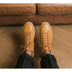 QHCCID | Vintage Leather High-top Casual Shoes