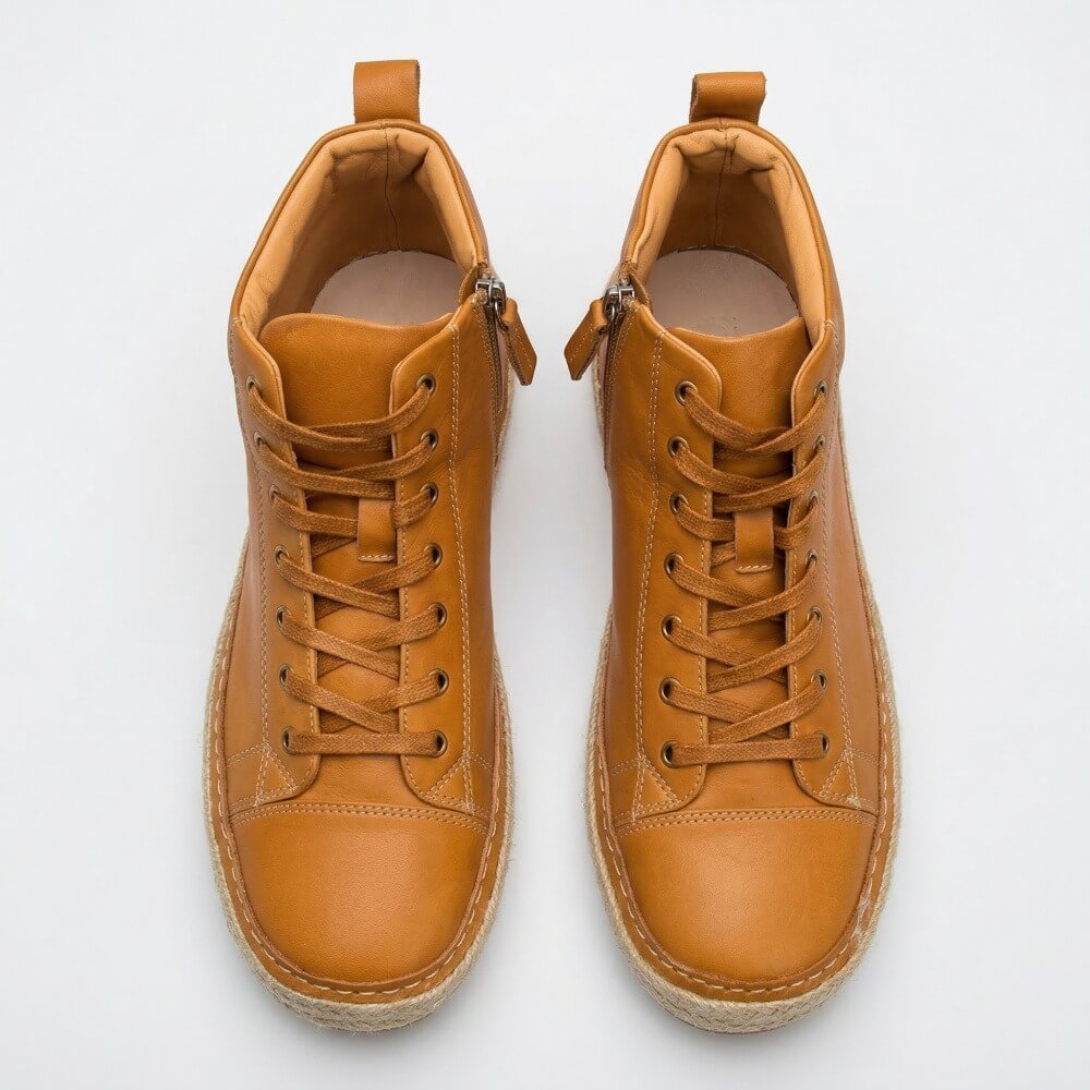 QHCCID | Vintage Leather High-top Casual Shoes
