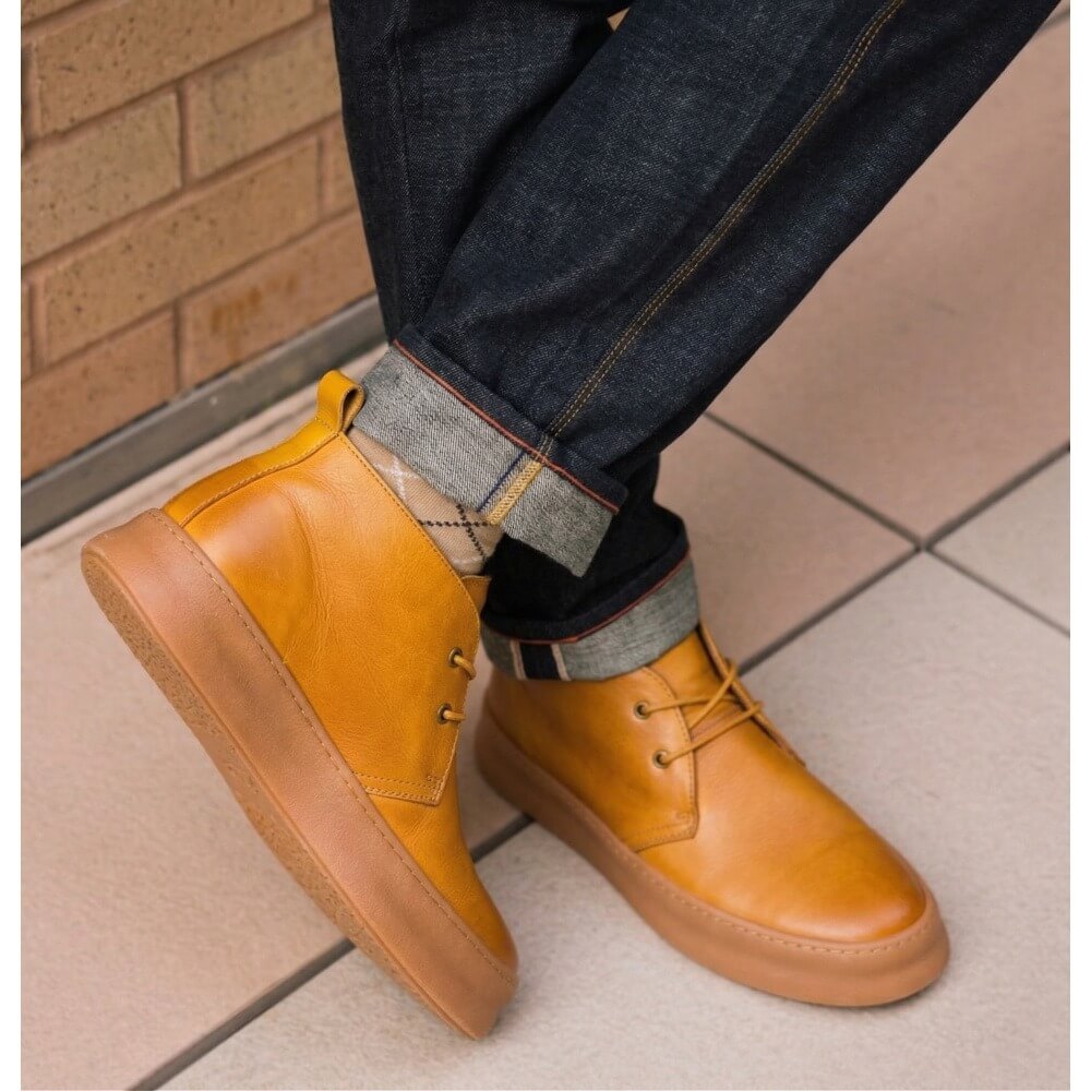 QHCCID | Genuine Leather Desert Boots