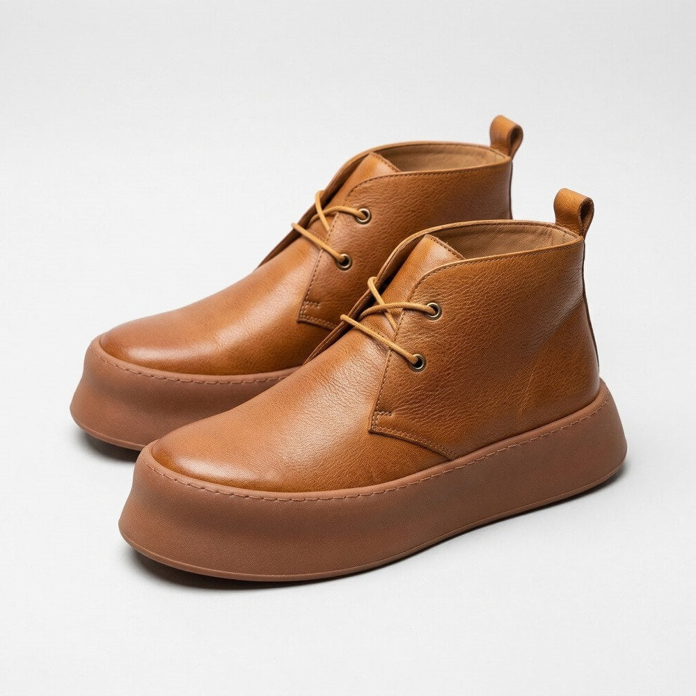 QHCCID | Genuine Leather Desert Boots