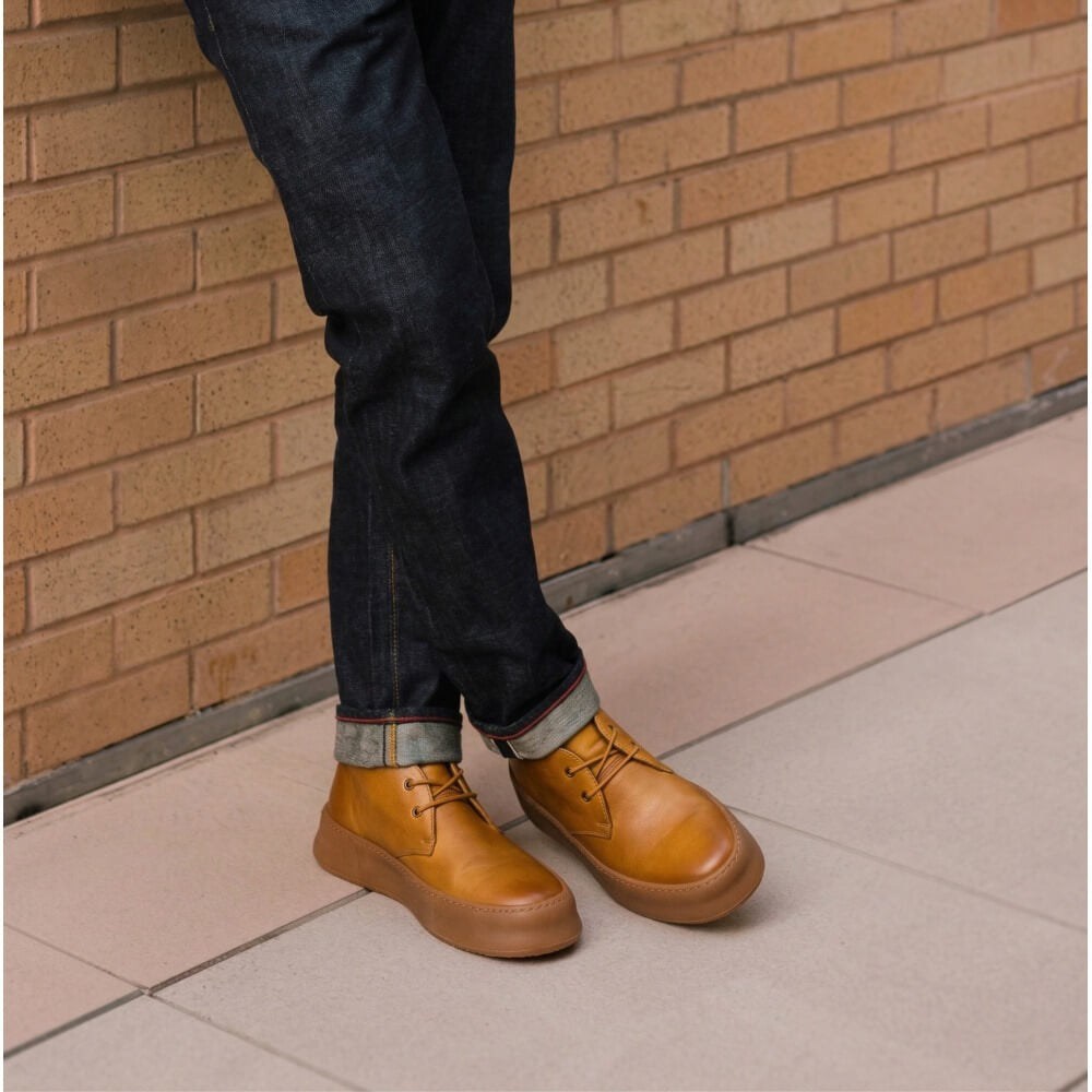 QHCCID | Genuine Leather Desert Boots