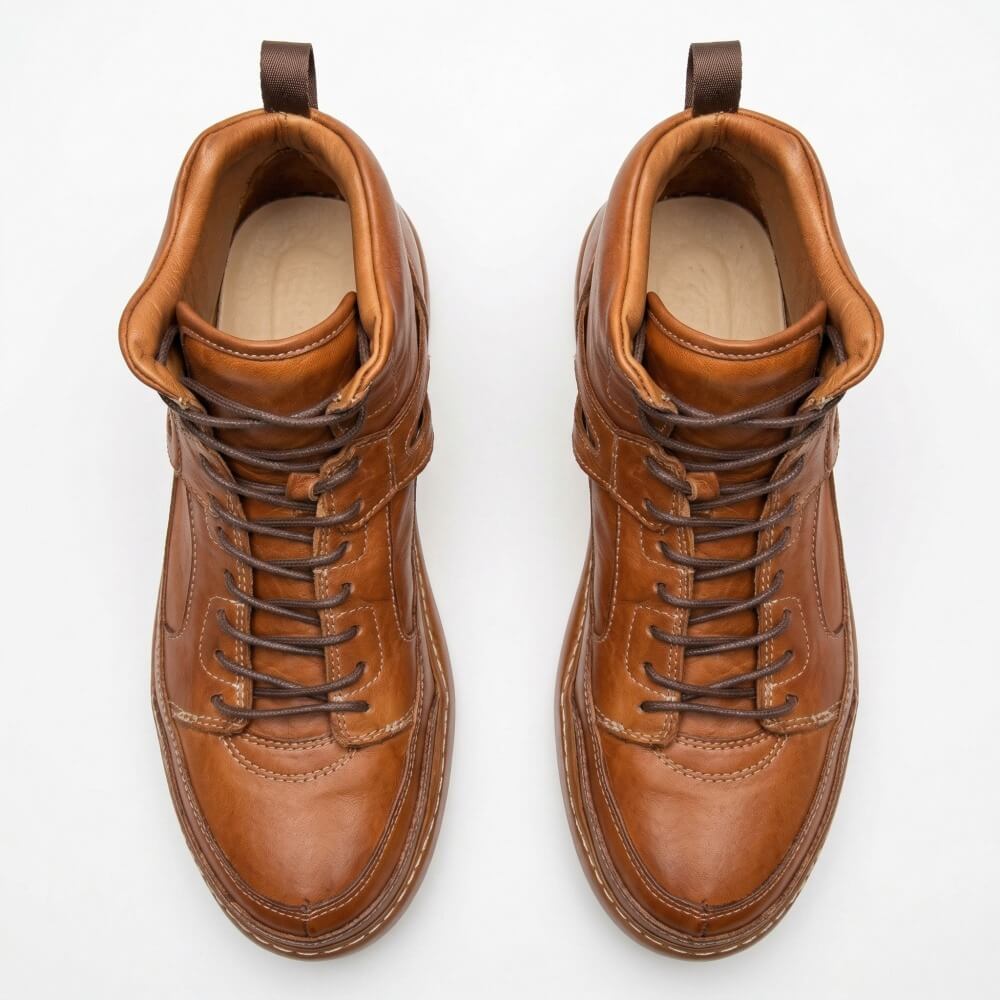 QHCCID | Workwear Leather High-Top Shoes