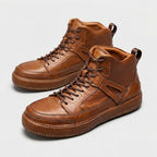QHCCID | Workwear Leather High-Top Shoes