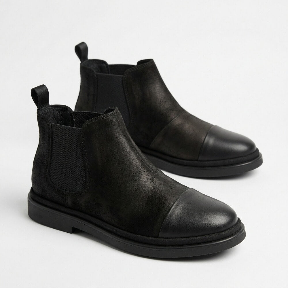 QHCCID | Dark High-Top Boots