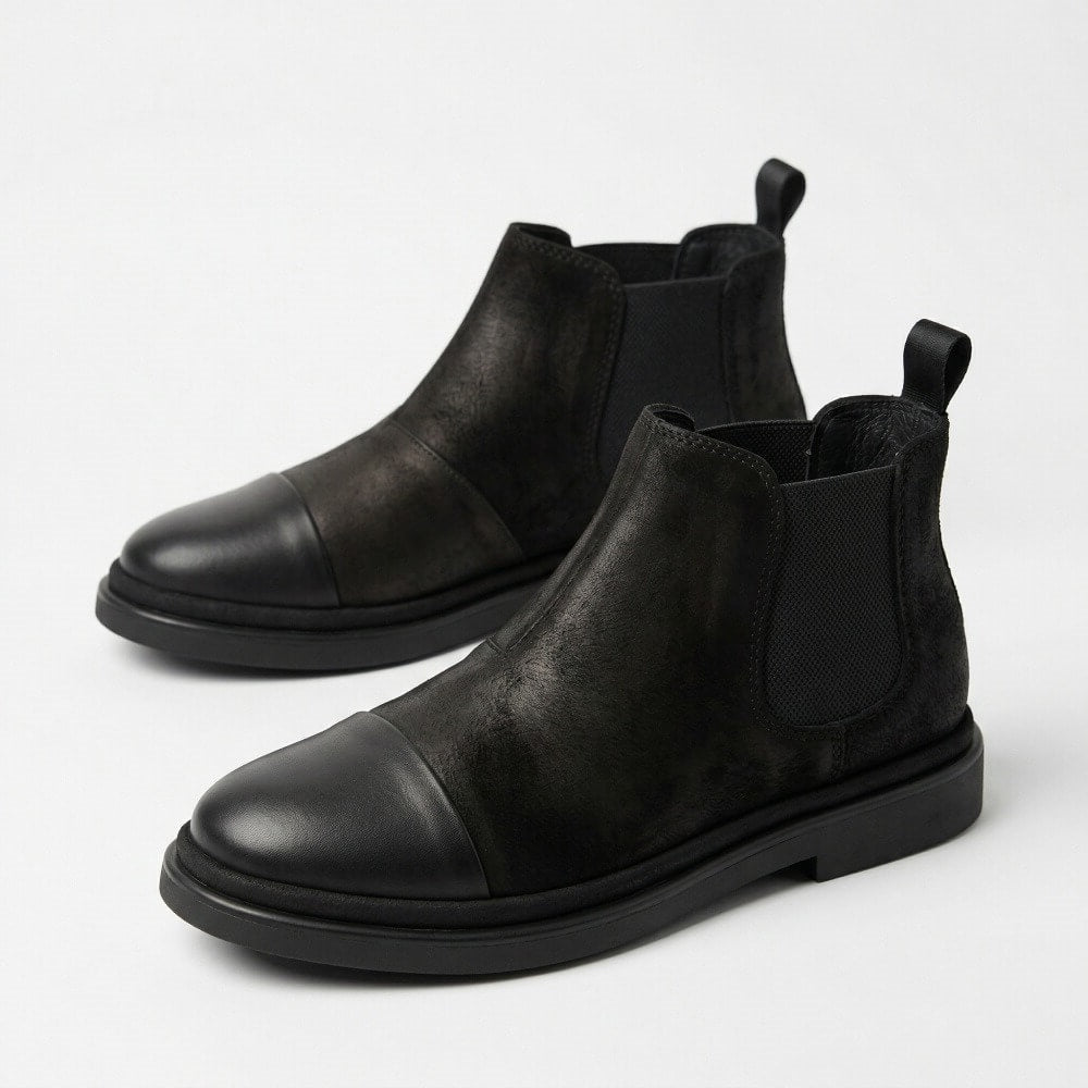 QHCCID | Dark High-Top Boots