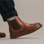 QHCCID | Thick-soled Brocade Embroidered Boots