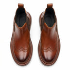 QHCCID | Thick-soled Brocade Embroidered Boots