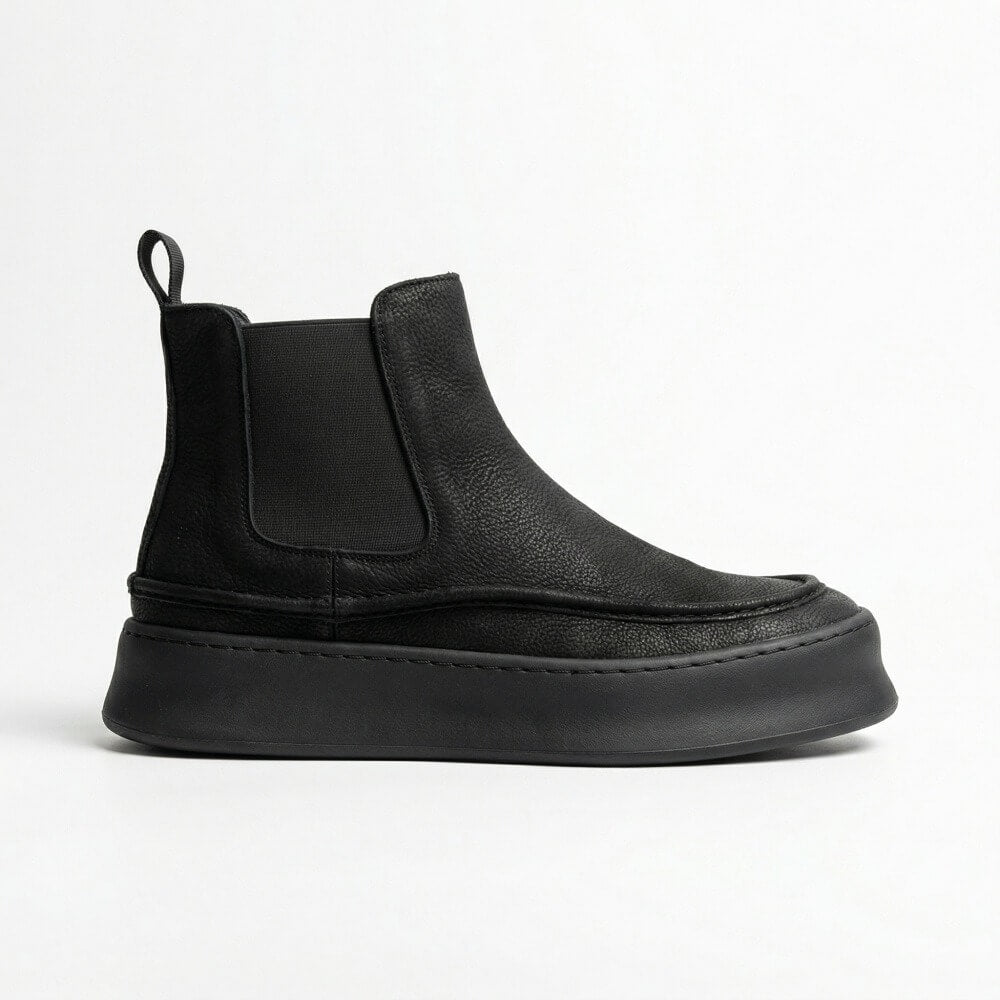 QHCCID | Retro Thick-soled High-top Boots