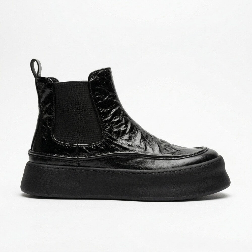 QHCCID | Retro Thick-soled High-top Boots
